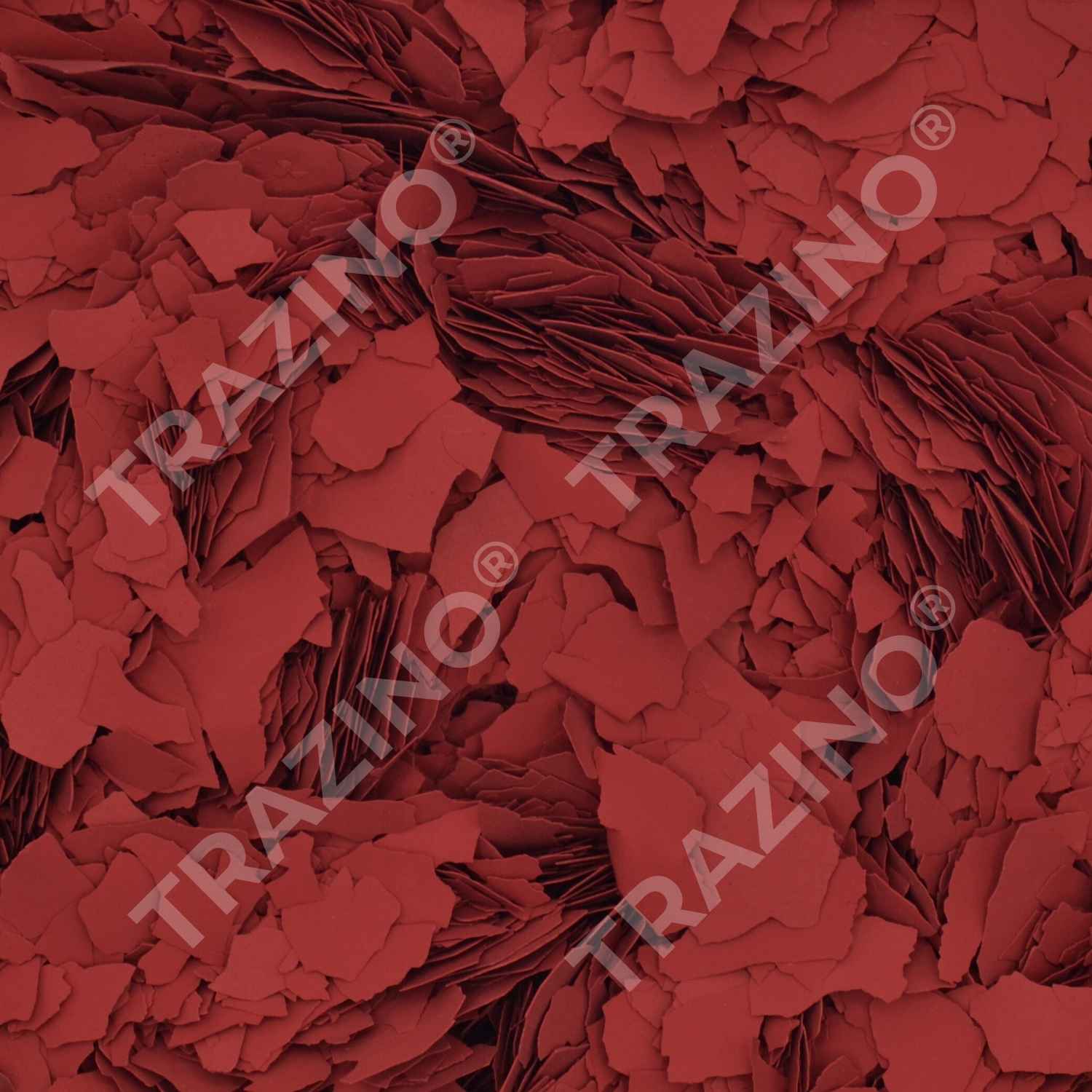 Trazino® Farbchips in Rubinrot zum Einstreuen für Beschichtungen Trazino® Farbchips in Rubinrot zum Einstreuen für Beschichtungen